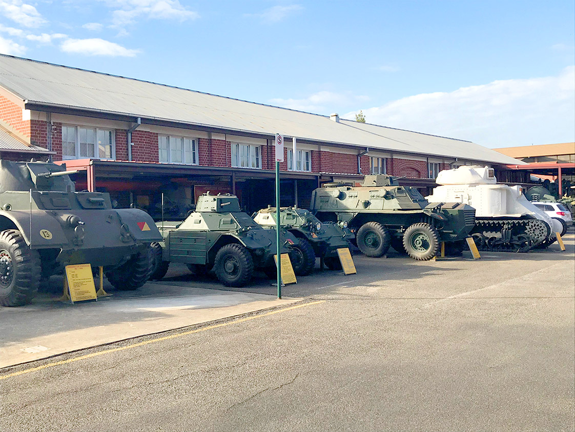 Tanks on Display at AMOSA